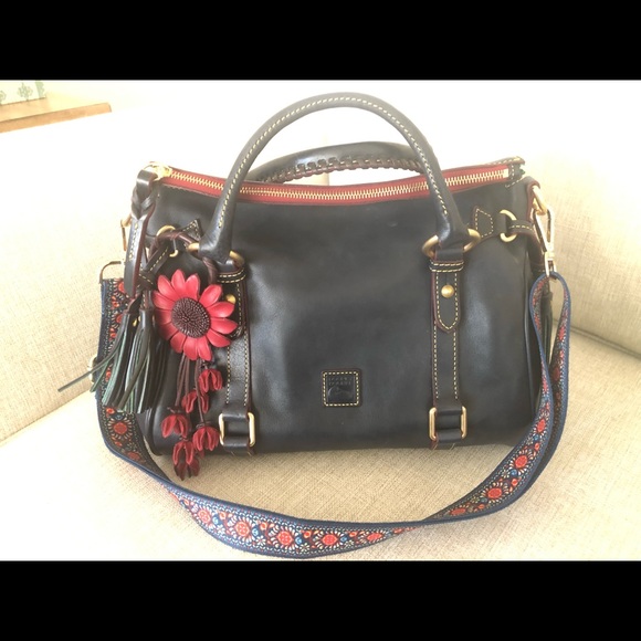 Dooney & Bourke Handbags - Dooney & Bourke Florentine Small Satchel Navy